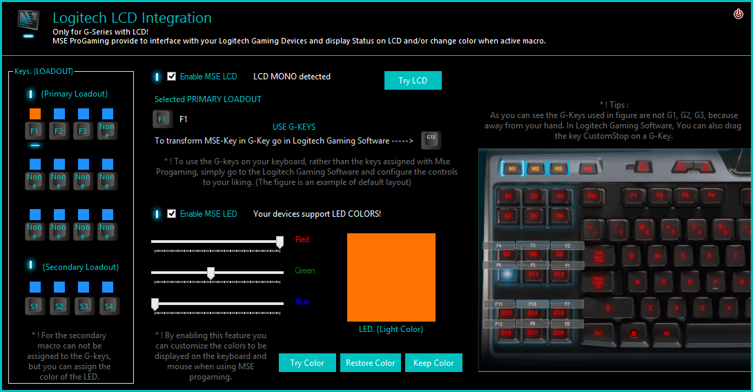 Logitech G Series Lcd Integration Mse Progaming